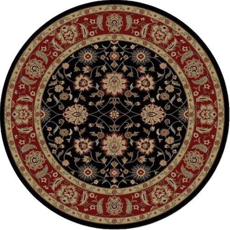 Concord Global Trading 7 ft. 10 in. Ankara Zeigler - Round, Black 62139